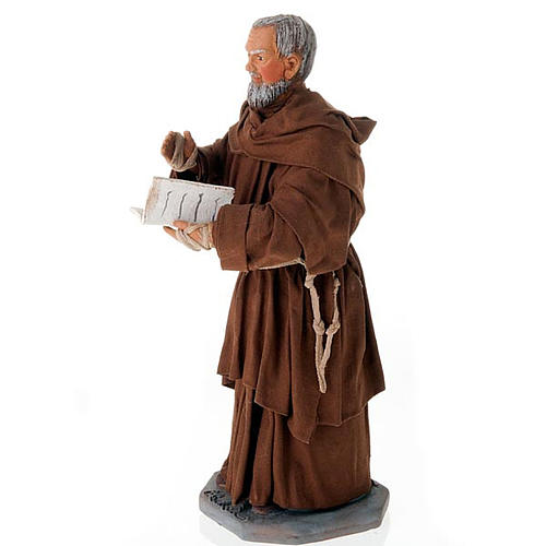Father Pius statue in clay 24 cm 2
