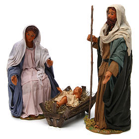 Neapolitanische Krippe: Geburt 24 cm gebrannter Ton