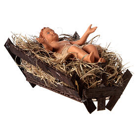 Nativity scene set clay 24 cm tall