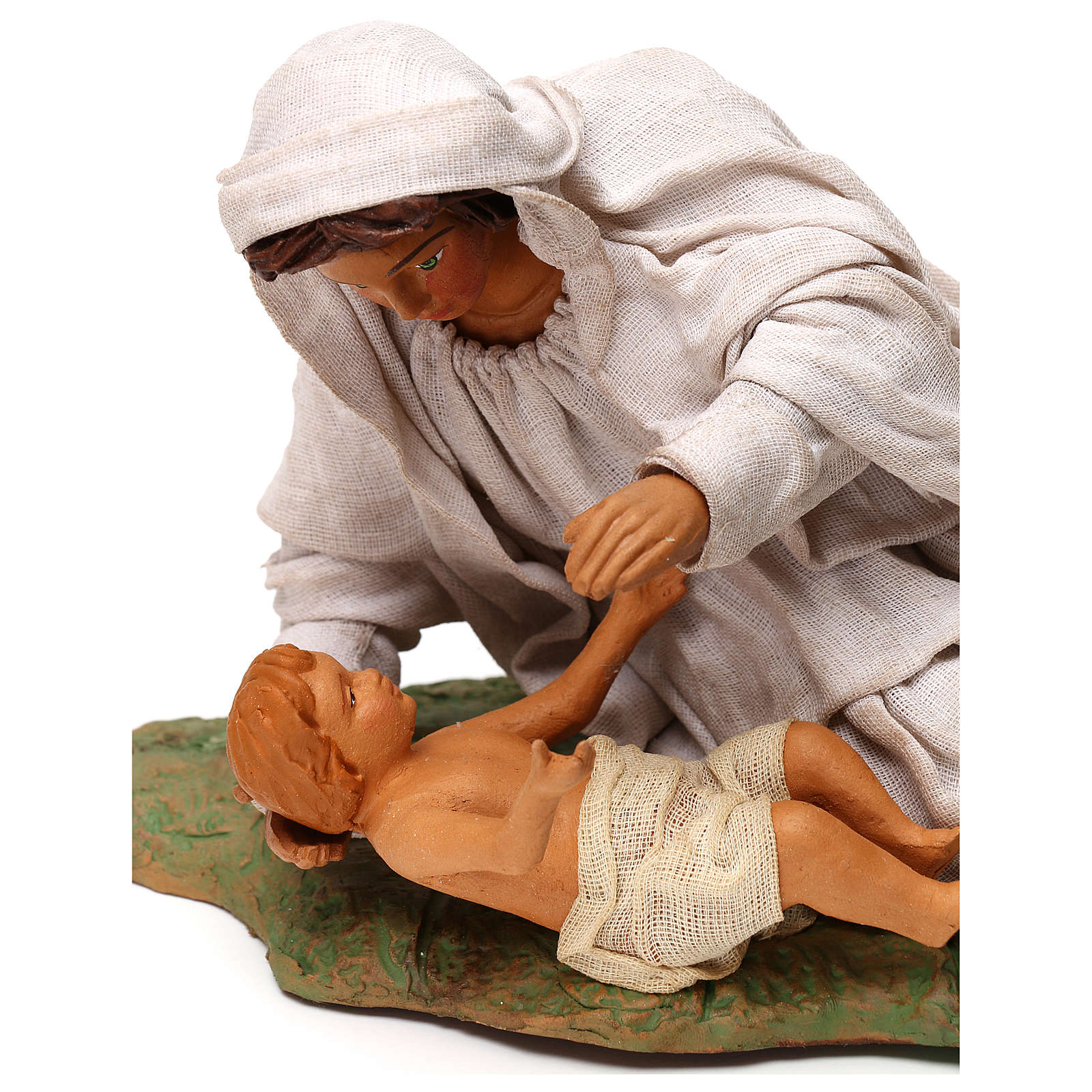 Nativity Set Accessory Mary Resting With Baby 24 Cm Figurine