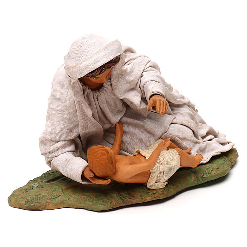 Nativity set accessory Mary resting with Baby 24 cm figurine 3