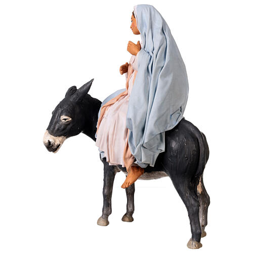 Nativity scene set Joseph and expecting Mary on donkey 30 cm 8