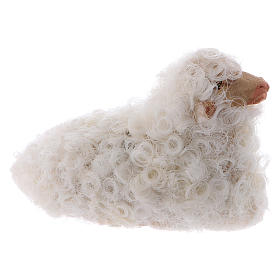 Nativity set accessory resting sheep 12 cm mixed colors