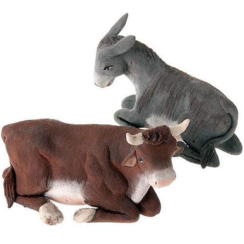 Nativity set accessories 14 cm ox and ass figurines 1