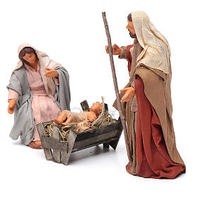 Neapolitanische Krippe: Christi Geburt 14 cm