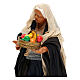 Nativity set figurine, woman with basket14 cm s2