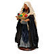 Nativity set figurine, woman with basket14 cm s3