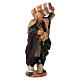 Statue Mann mit Fass und Korbflasche 14 cm s4