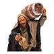Nativity set accessory Man with barrel and flask 14 cm figurine s2