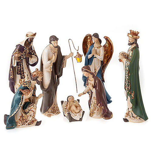 Nativity scene in resin, 33 cm 1
