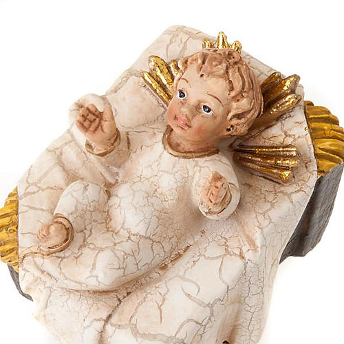 Nativity set scene 21 cm tall crib 5
