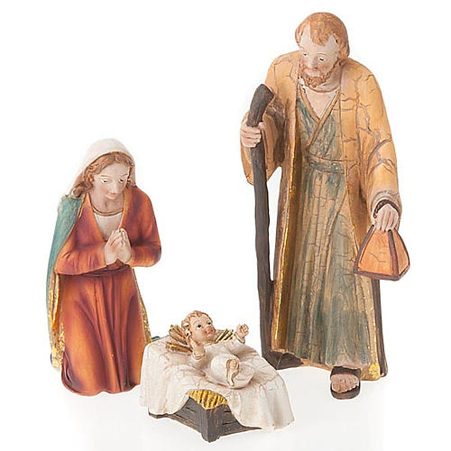 Nativity set scene 21 cm tall crib 6