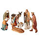 Nativity set scene 21 cm tall crib s1