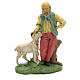 Nativity scene figurine, shepherd with sheep 10cm s1