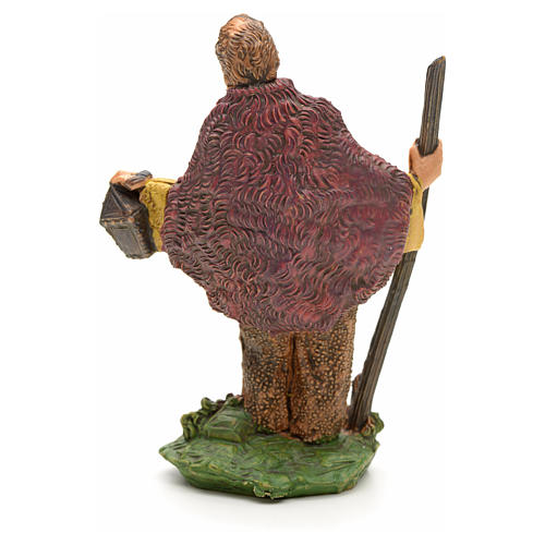Nativity set figurine, shepherd with stick and lantern 2