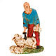 Nativity scene figurine, sheep shearer with sheep 10cm s4