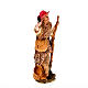 Nativity scene figurine, shepherd with torch and stick 13cm s2
