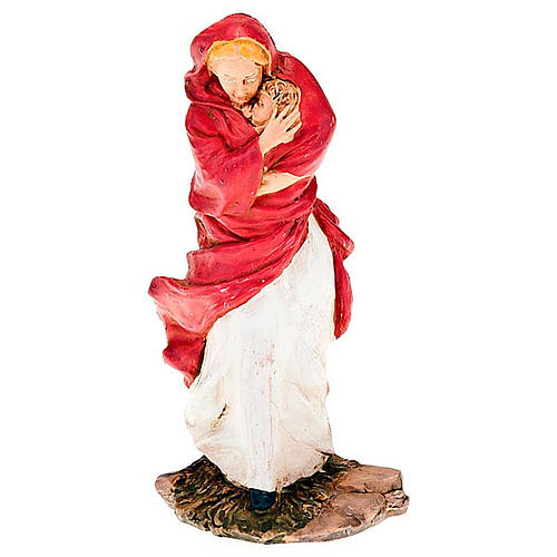 Nativity set figurine, woman with baby 13cm 1