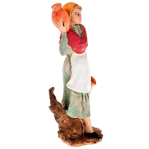 Nativity scene figurine, woman with jar 13cm 2
