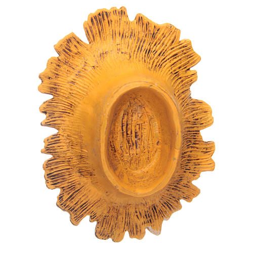 Bambinello con culla dorata per presepe cm 18 2