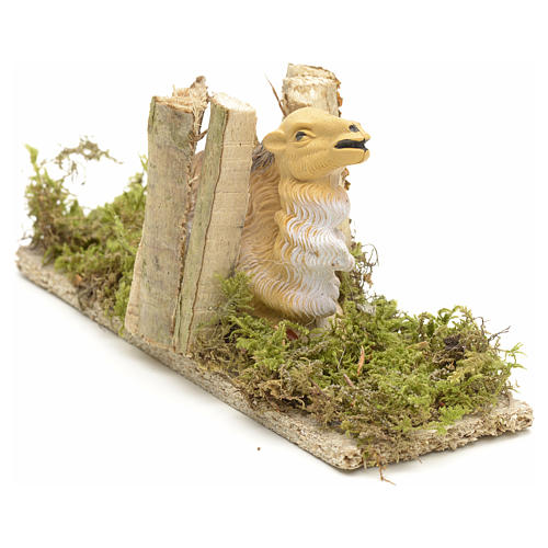 Cammello seduto con carico di legna cm 10 2