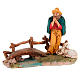 Nativity scene, shepherd next to a stream 10cm s1