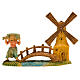 Molinero molino puente 10 cm ambientación belén s3