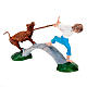 Nativity scene accessory, boy with a calf on bridge s2