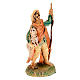 Nativity set figurine, shepherd with sheep in his arm 8cm s2