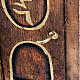 Nativity set accessory, set of wooden doors 2pcs s2