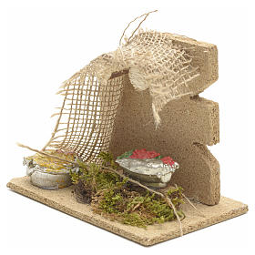 Lebensmittel-Miniaturen: Geschaeft von Obst und Gemuese mit Vorbau fuer Krippe Lebensmittel-Miniaturen: Geschaeft von Obst und Gemuese mit Vorbau fuer Krippe