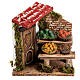 Nativity set accessory, fruit stall with porch and door s1
