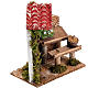 Nativity set accessory, fruit stall with baskets and porch s2