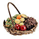 Nativity set accessory, fruit basket with handle s1