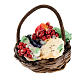 Nativity set accessory, vegetables basket with handle s1