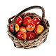 Nativity set accessory, basket of red apples s1