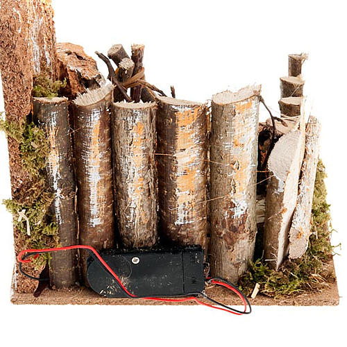 Feuer Krippe mit Batterie Landschaft 15x15x15 4