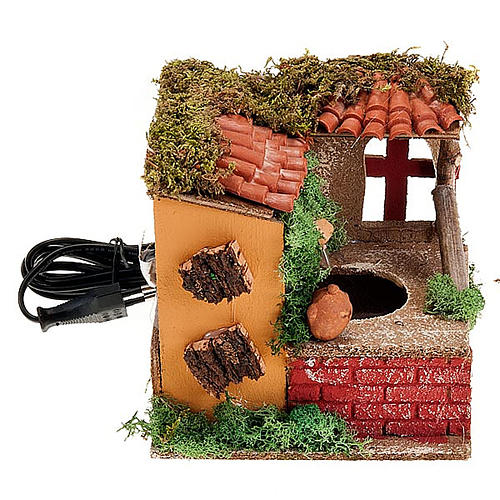 Fontana presepe elettrica con tegole 2,5 watt 3