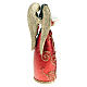 Red glitter resin angel statuette with book s2