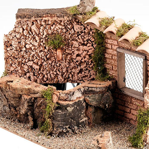 Fontana elettrica presepio muro mattoncini 6 watt 3