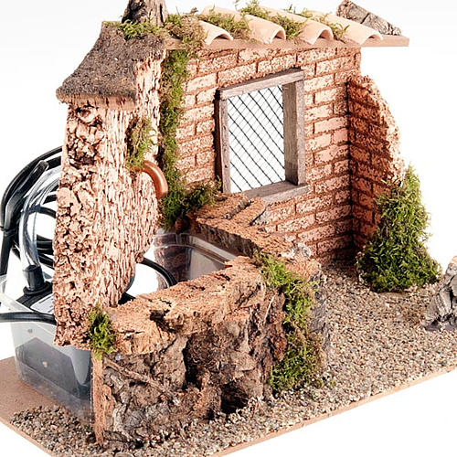 Fontana elettrica presepio muro mattoncini 6 watt 4