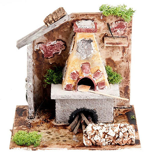 Horno para pesebre a corriente pala y chimeneas 24x16x16 1