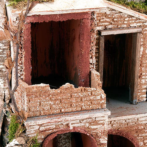 STOCK Grotta per presepe, fontana e borgo 60X40X50 4