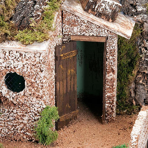 STOCK - Grotta per presepe e borgo 2 livelli 60X40X50 5