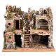 STOCK - Grotta per presepe e borgo 2 livelli 60X40X50 s1