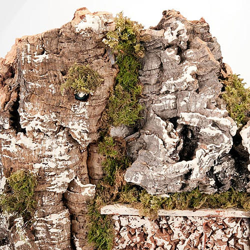 Cueva para el belén: burgo y fuente 60 x 40 x 50 cm. 2