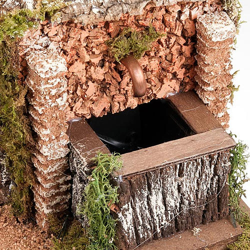 Cueva para el belén: burgo y fuente 60 x 40 x 50 cm. 3