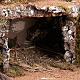 Grotta per presepe: borgo e fontana 60x40x50 s4