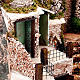 Grotte für Krippe: Treppe, Brunnen, Dorf 60x40x50 cm s2