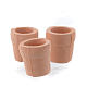 Vasos de terracota para pesebres conjunto 3 piezas s1